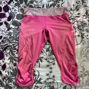 Lululemon Athletica Pink Capris